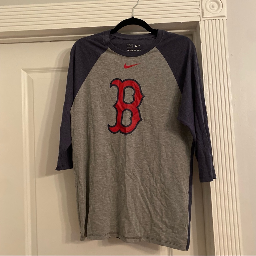Nike Red Sox Athletic Cut Baseball Tee